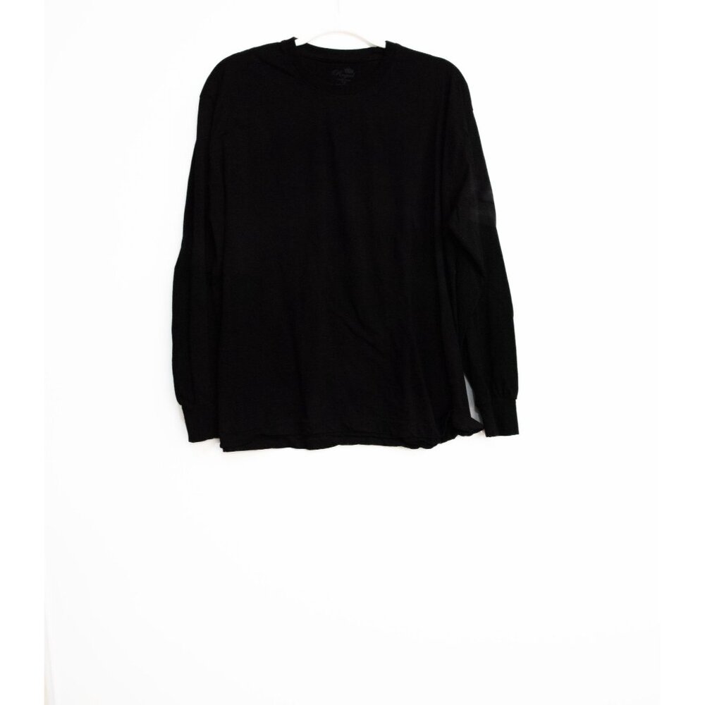 Royal Long Sleeve Black Crewneck Shirt